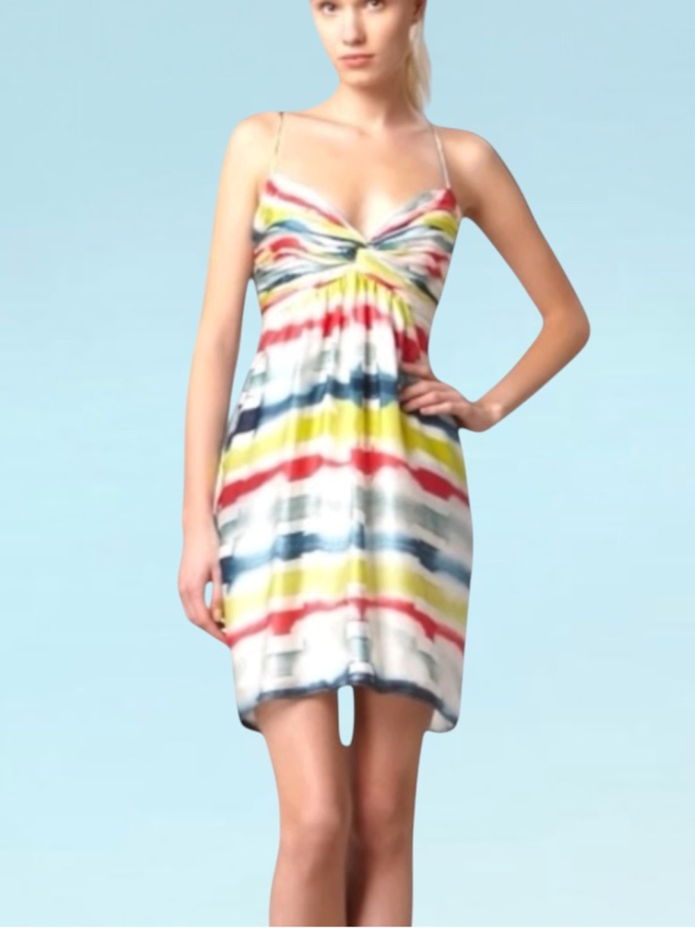 SHOSHANNA AMELIE NEW TIE-DYE SILK DRESS SIZE 6